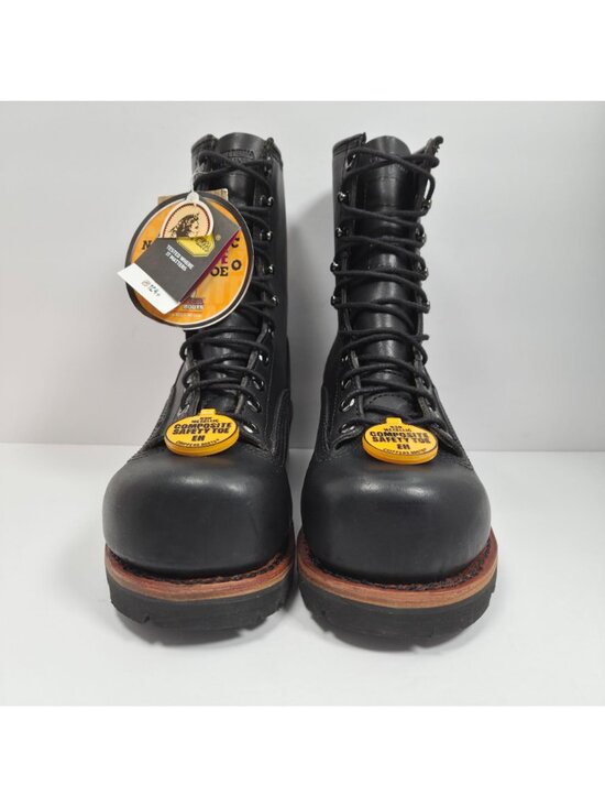 Chippewa Men\'s Black Composite Toe Leather Work Boots 73111 US Size 8M NWT main image 10